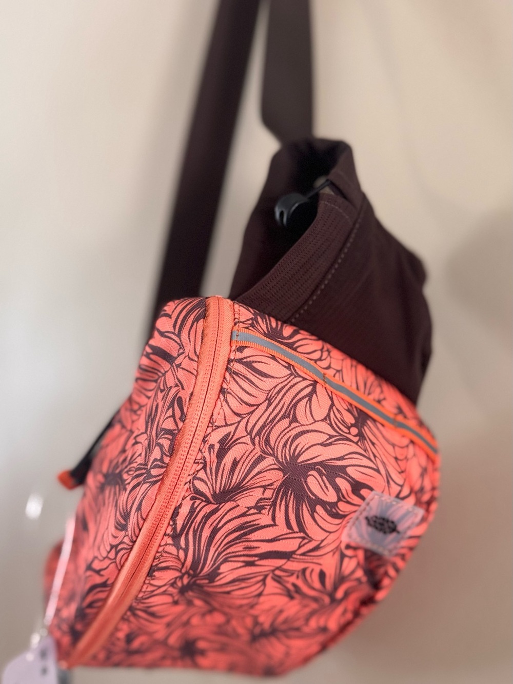 Free People Movement Brown and orange Floral Happy Packer Sling Bag - Picture 8 of 13